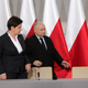 Kaczynski with Beata Szydlo, the prime minister.